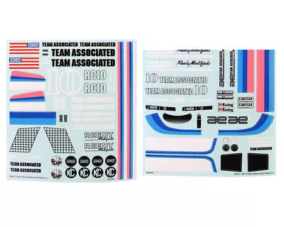 Team Associated RC10CC Decal Sheets [ASC6312] • $15.49