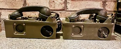 Lot Of 2 TA-312/PT Vintage Military Field Telephone  1960s Radio Engineering (B7 • $400