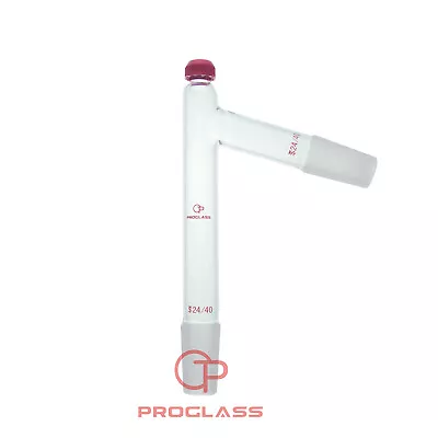 Laboratory Glass Distillation Thermometer Adapter 75° • $16.20