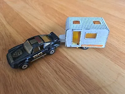 Matchbox Porsche Turbo And No31 Caravan. Both In Good Condition • £11.50