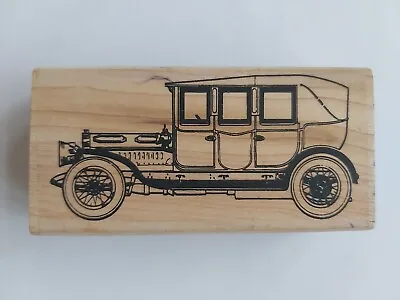 Vintage Car Rubber Stamp For Card Making -  Mens Birthday Cards Father's Day Etc • £3.50