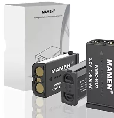 MAMEN Battery Replacement For Sony Wireless Microphone  D11 D14 D16 3 Packs B • $30