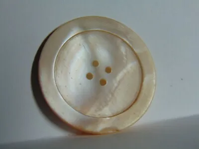 Antique/vintage Lovely Large Faux? Mother Of Pearl Celluloid Coat Button • $1.99