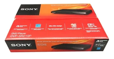 Sony Progressive Scan CD And DVD Player Brand New In Black | DVP-SR210P • $26.98