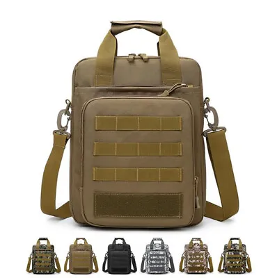 Tactical Molle Messenger Bag Crossbody Sling Hiking Shoulder Pack Laptop Handbag • $54.98