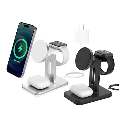 Wireless Charger 3 In 1 Charging Station Fast IPhone Charging Station • $14.89