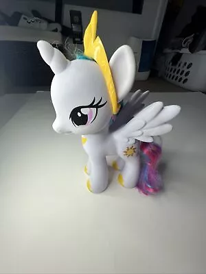 My Little Pony Princess Celestia 8  Unicorn Figure Brushable Hair 2013 Crown • $8.99