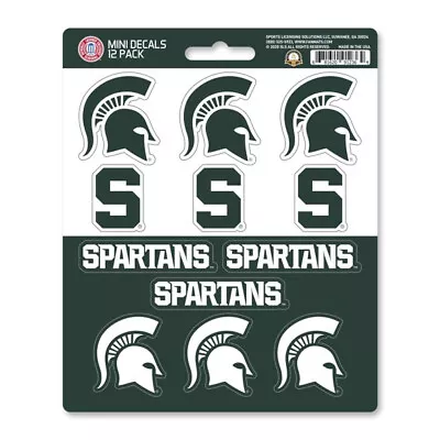 Michigan State Spartans Mini Decals Stickers 12 Pack Car Truck USA SHIPPING!!!!! • $6.99