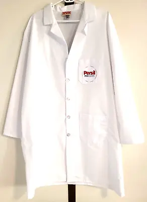 Lab Coat Used Red Kap M/F White Long XL Persil PROCLEAN Laundry Detergent Logo • $13.99