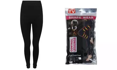 £6.99 • Buy New Womens Ladies Black Thermal Leggings Shapewear Control Comfort Sizes S/XXXL 