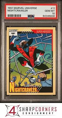 1991 Marvel Universe #11 Nightcrawler Psa 10 N3858140-838 • $48.99