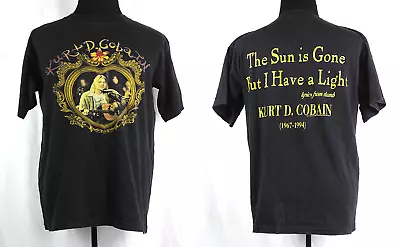 VTG 90s Kurt Cobain Nirvana Dumb Lyrics Black S/S T-Shirt L Made In USA By Giant • $288.99