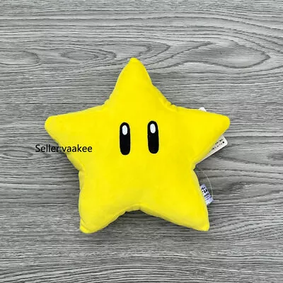 Super Mario Bros Plush Starman 7  Little Stars Lovely Stuffed Toy Game Soft Doll • £9.59