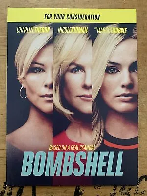 £8 • Buy Bombshell BAFTA Screener DVD For Your Consideration LOOK! Theron Kidman Robbie