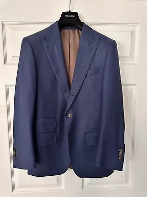 Suit Supply Royal Navy Pure Wool Suit Jacket Size 48 IT US 38R  • $95