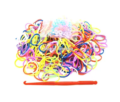 LOOM BANDS Refill Pack DIY Children Creative Pack S Clips And Crochet Hook  • £1.75