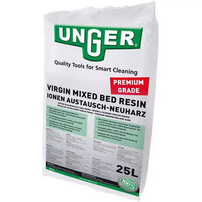£122 • Buy 25L Bag UNGER Premium Grade Virgin Mixed Bed DI Resin For Window Cleaning Etc