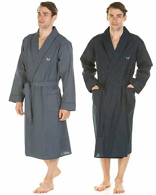 Haigman Cotton Dressing Gown Lightweight Robe Wrap House Coat Nightwear • £22.99