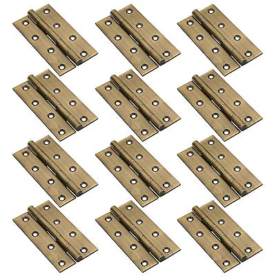 Stainless Steel Antique Finish Door Butt Hinges 5 X12 Pack Of 12 Pcs • $119.89