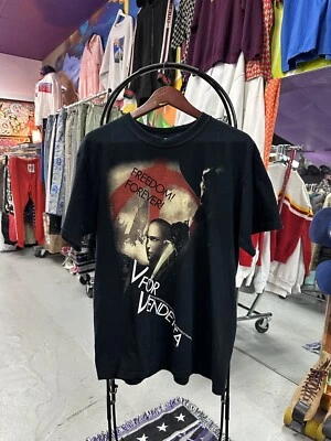 $75 • Buy Vintage 2006 V For Vendetta Movie Promo T Shirt DC Rare Original Sz Large VTG