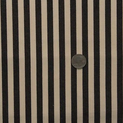 $17.99 • Buy Ballard Design Sunbrella Robins Stripe Black Outdoor Indoor Fabric Bty 54 W