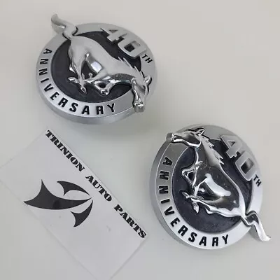 1999-2004 Ford Mustang 40th Anniversary Side Emblem Set Of 2 Chrome OEM • $29.69