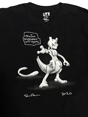 Uniqlo UT X Daniel Arsham X Pokemon Crystal Mewtwo Mens T-shirt Size Medium • $34.99