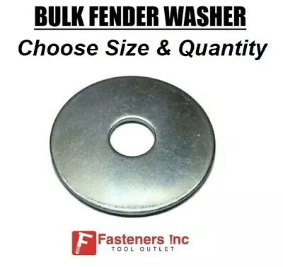 Fender Washers Large Diameter Zinc Plated (All Sizes & Quantities) • $14.99