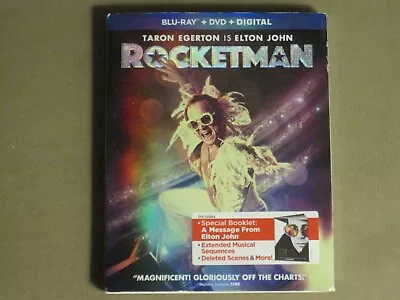 Rocketman (2019) Blu Ray + Dvd Combo Taron Egerton Elton John Musical Biopic Nm • $3.99