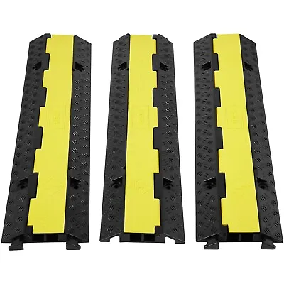 3 Pcs Cable Protector Ramp - 12000 Lbs - 12 M Warranty - Express Shipping • £78.99