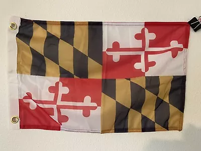 12x18 12 X18  State Of Maryland Sleeve Flag Boat Car Garden-ON SALE! -Z13 • $8.08