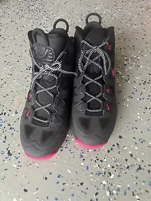 NIKE Air Max Uptempo Fuse 360 Size 9 Black/Pink 555103-005 • $70