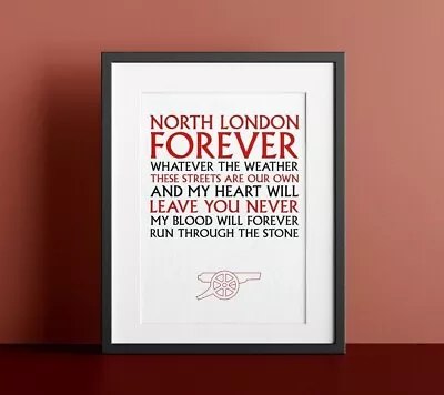 North London Forever Arsenal F.C. Print. 2023/24 Season Edition | Home Wall Art • £4.99