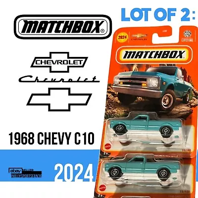 Matchbox 1968 Chevy C10 #19 Basic Mainline 2024 Case D (In-Stock) New Lot Of 2 • $18.50