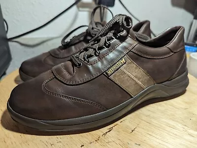 Mephisto Match Walking Comfort Shoes Brown Leather Runoff Air-Jet Size 9 EUC • $38