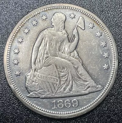 1869-P Seated Liberty Dollar $1 XF Extra Fine • $749