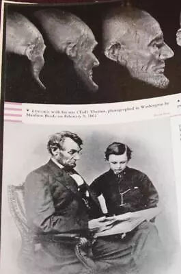 Walt Disney Studio Library 1953 Natural History Abraham Lincoln Life Mask Volk • $40