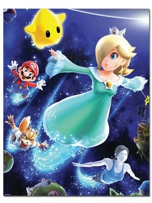 Club Nintendo Super Smash Bros. Poster (Mario Galaxy) NEW! ROLLED NO CREASE • $19.95