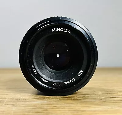 Minolta MD 50mm F2 1:2 Lens Made In Japan Camera Lens & UGC Uv Filter 49mm • $19.99