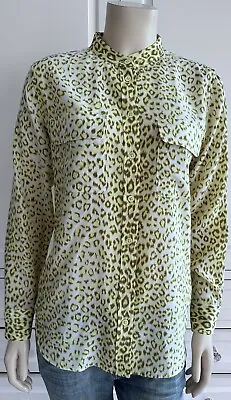 £39.99 • Buy BNWOT - EQUIPMENT Multicoloured Leopard Print 100% SILK Blouse Shirt - S / UK10