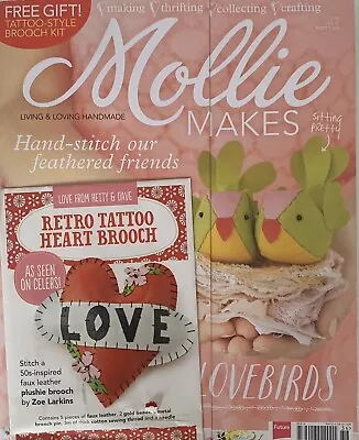 Mollie Makes Magazine Living & Loving Handmade *NEW* Back Issue No 36 With Gift • $18