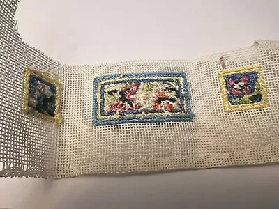 Dollhouse Miniature Vintage Unfinished Needle Point Pillows/rug 1980’s • $4.99