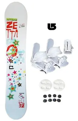 Zetta KISS Gene Simmons Snowboard And Bindings S M Package +Burton Dcal Djoy92 • $249.99