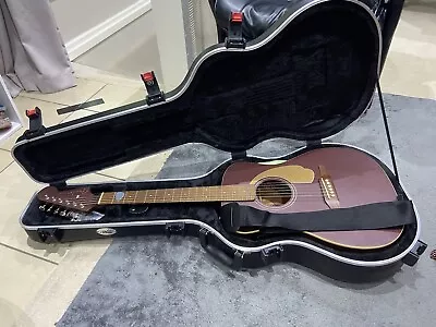 Fender Malibu Acoustic Guitar With Hard Case • $300