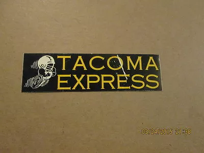 Minor League Football Tacoma Express Bumper Sticker • $25