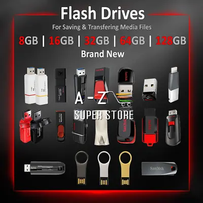 Memory Flash Drive 8 16 32 64 128 GB Thumb Stick Fast Ultra Lot USB 2 / 3.1 NEW • $20.99