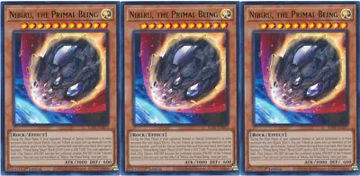 Nibiru The Primal Being - Playset 3 Cards - RA01-EN015 - Ultra Rare - Yugioh • $20