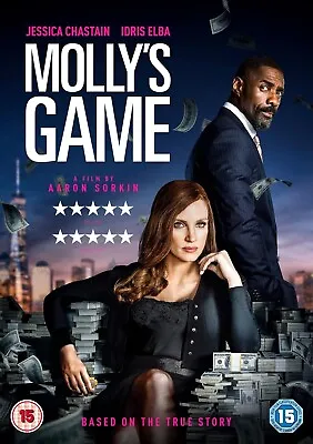 Molly's Game DVD (2018) Jessica Chastain NEW SEALED - FREE POST • £3.09