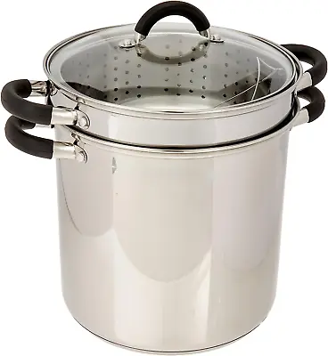 12 Qt Multifunction Stainless Steel Pasta Cooker With Encapsulated Base Vented  • $98.99