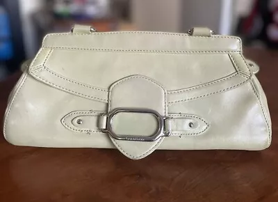 Cole Haan Trinity Green Genuine Leather Bag Purse Lime Green Handbag SU05 • $35